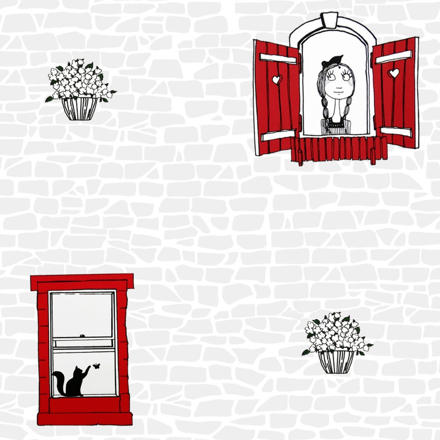 Girl in the Window Wallpaper