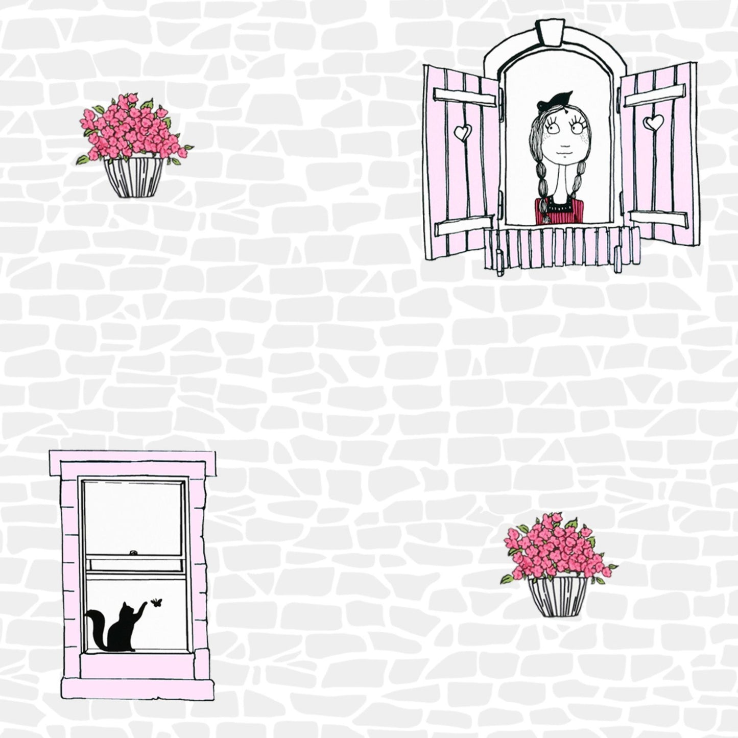 Girl in the Window Wallpaper