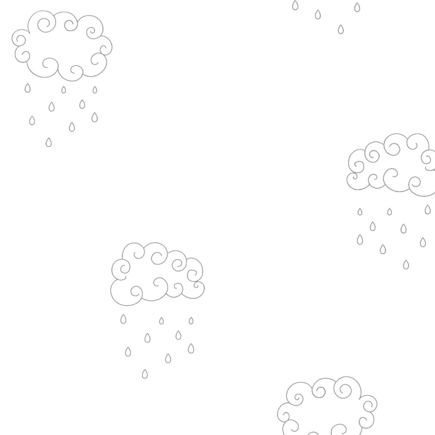 Curly Clouds Wallpaper