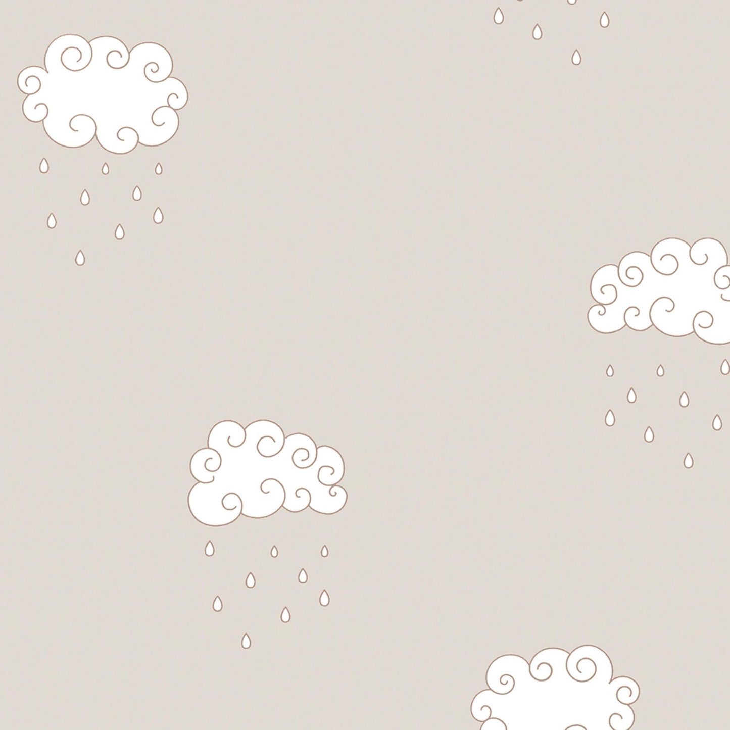 Curly Clouds Wallpaper