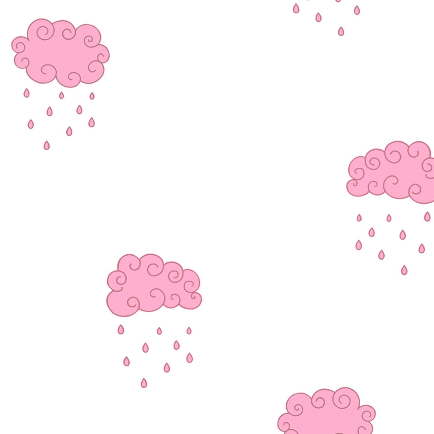 Curly Clouds Wallpaper