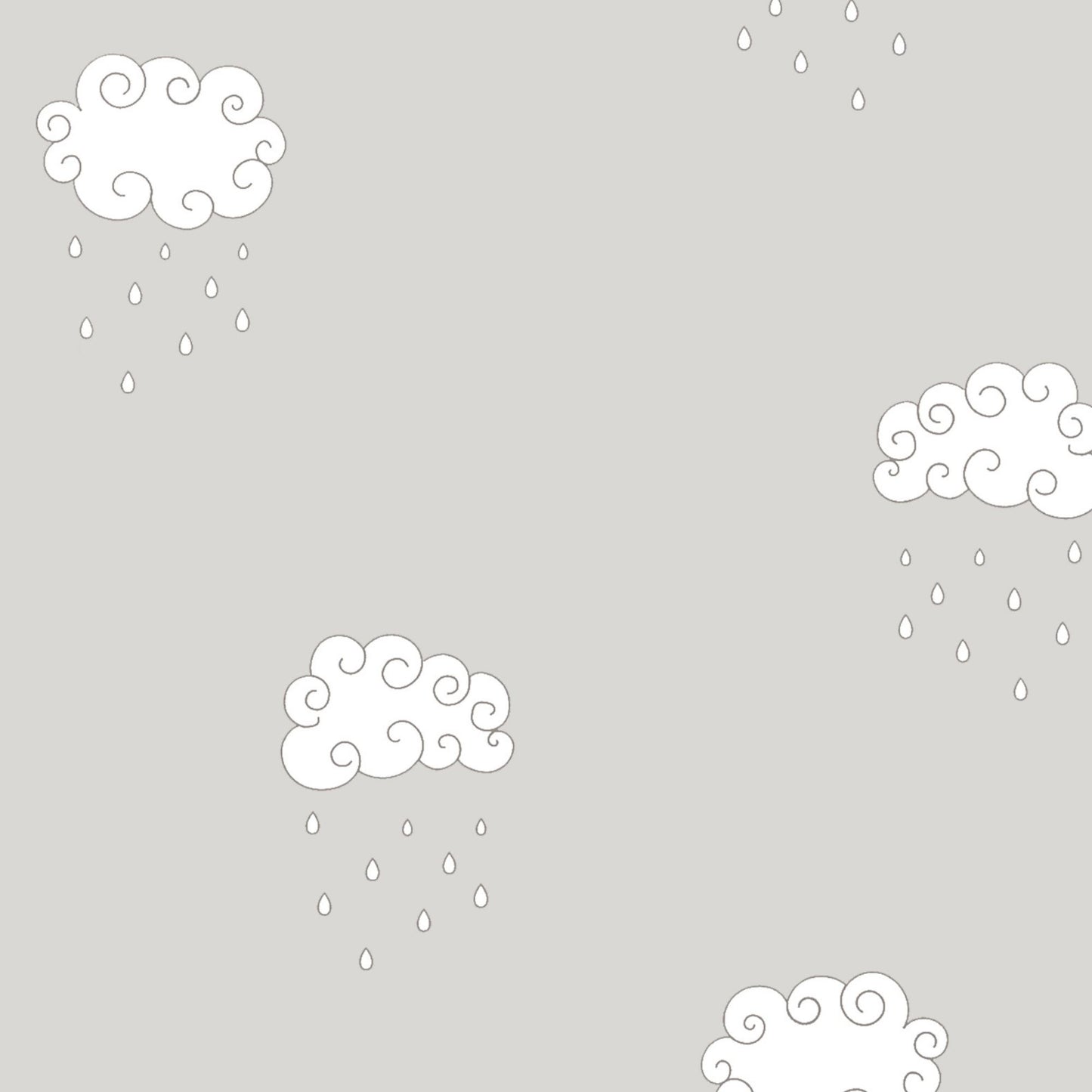 Curly Clouds Wallpaper
