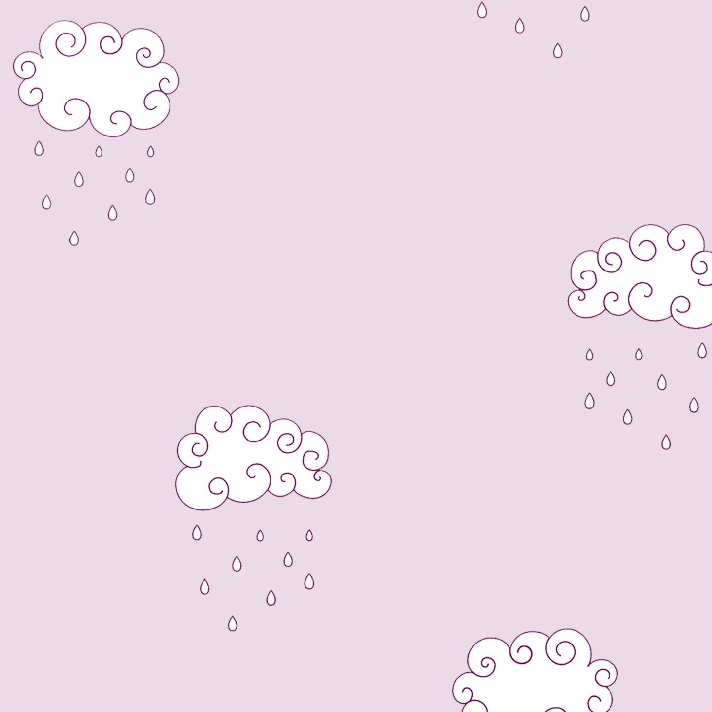 Curly Clouds Wallpaper