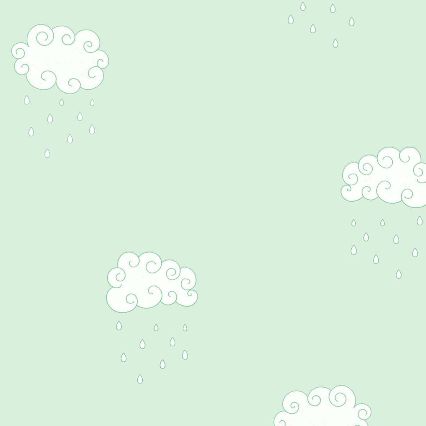 Curly Clouds Wallpaper