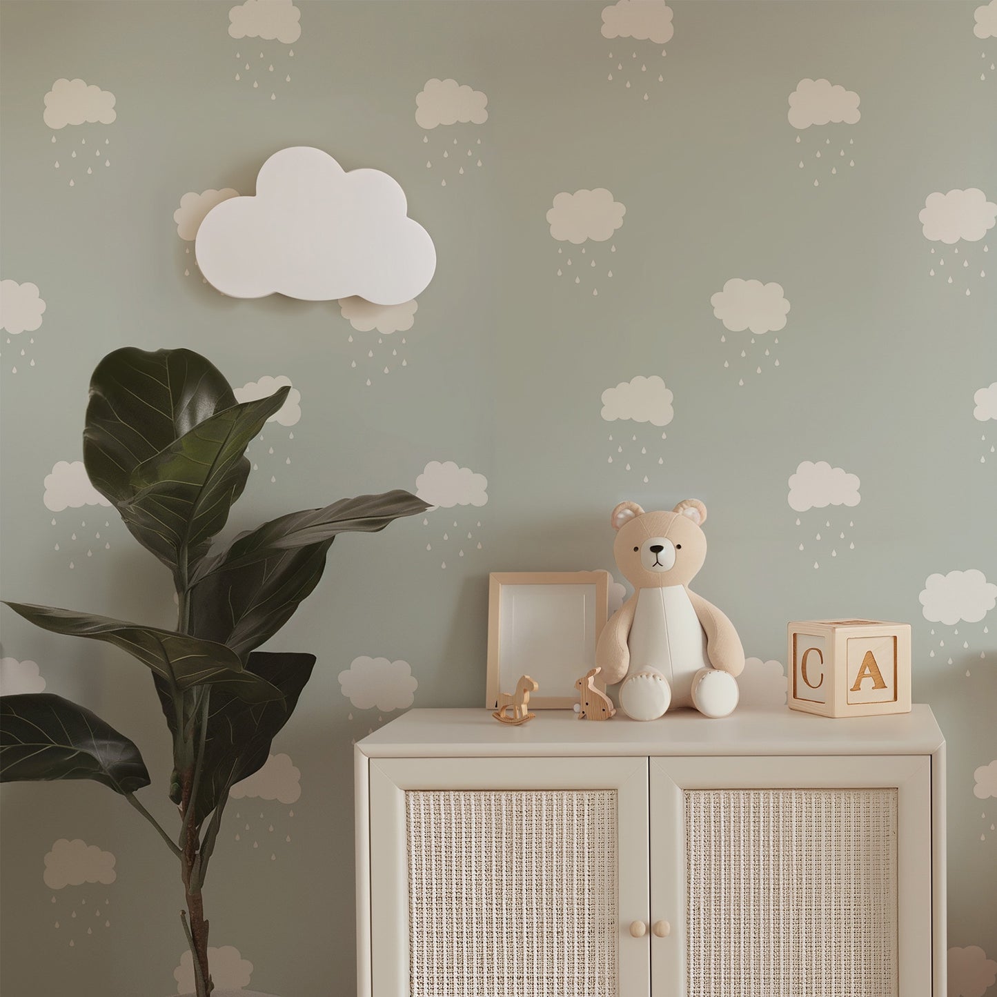 Puffy Clouds Wallpaper