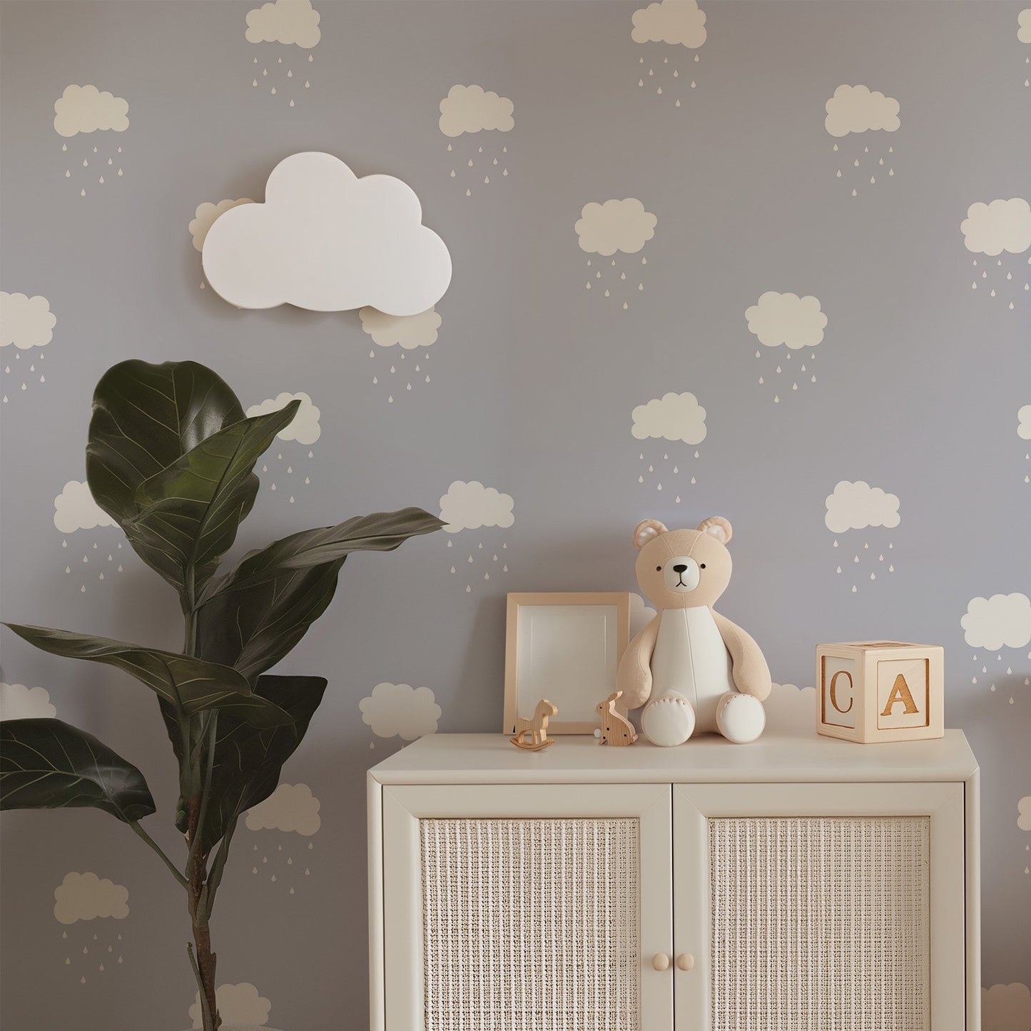 Puffy Clouds Wallpaper