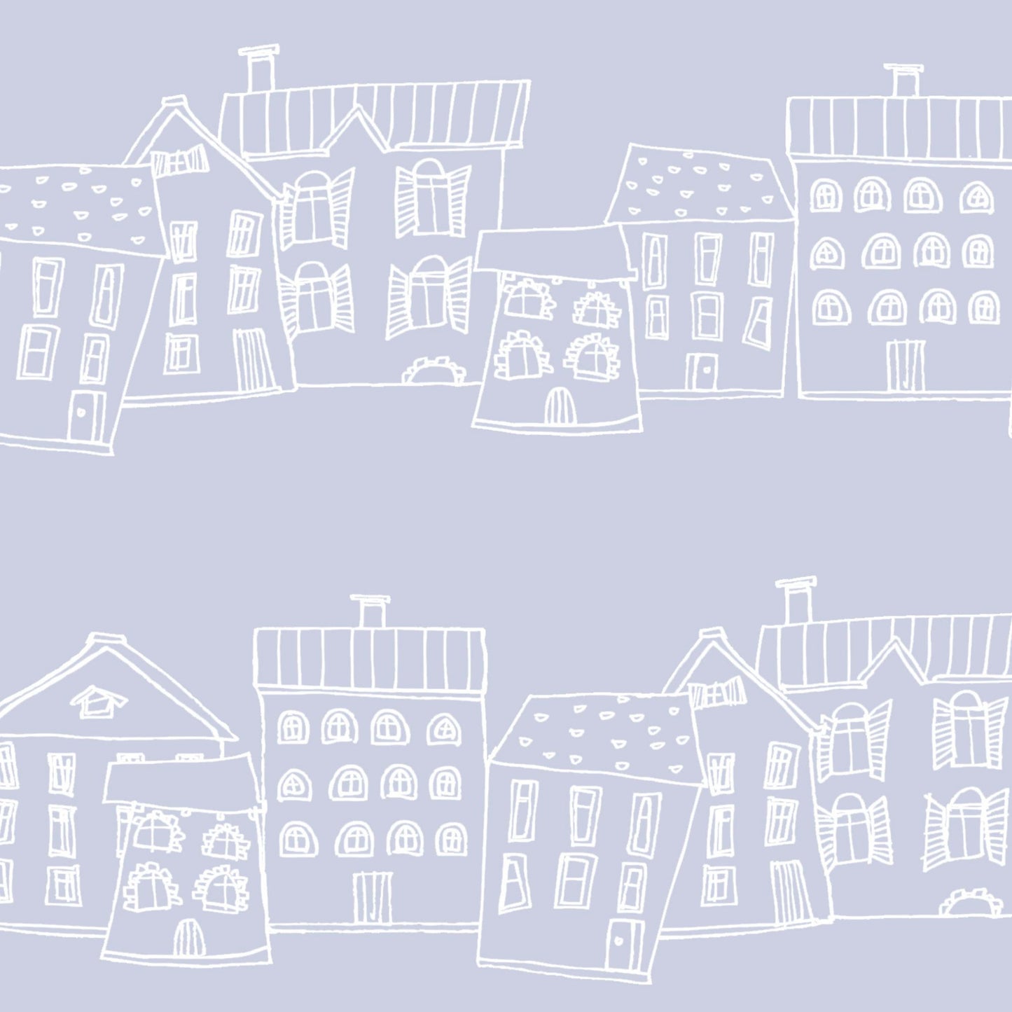 Pastel Houses Wallpaper