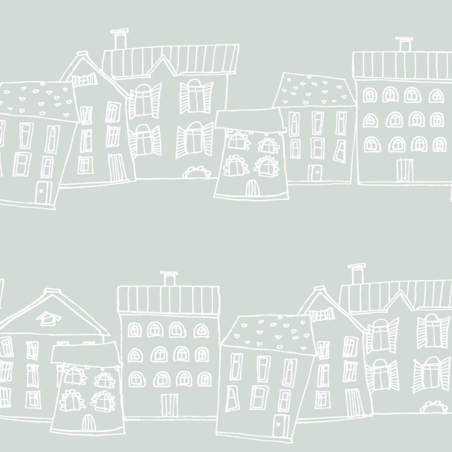 Pastel Houses Wallpaper