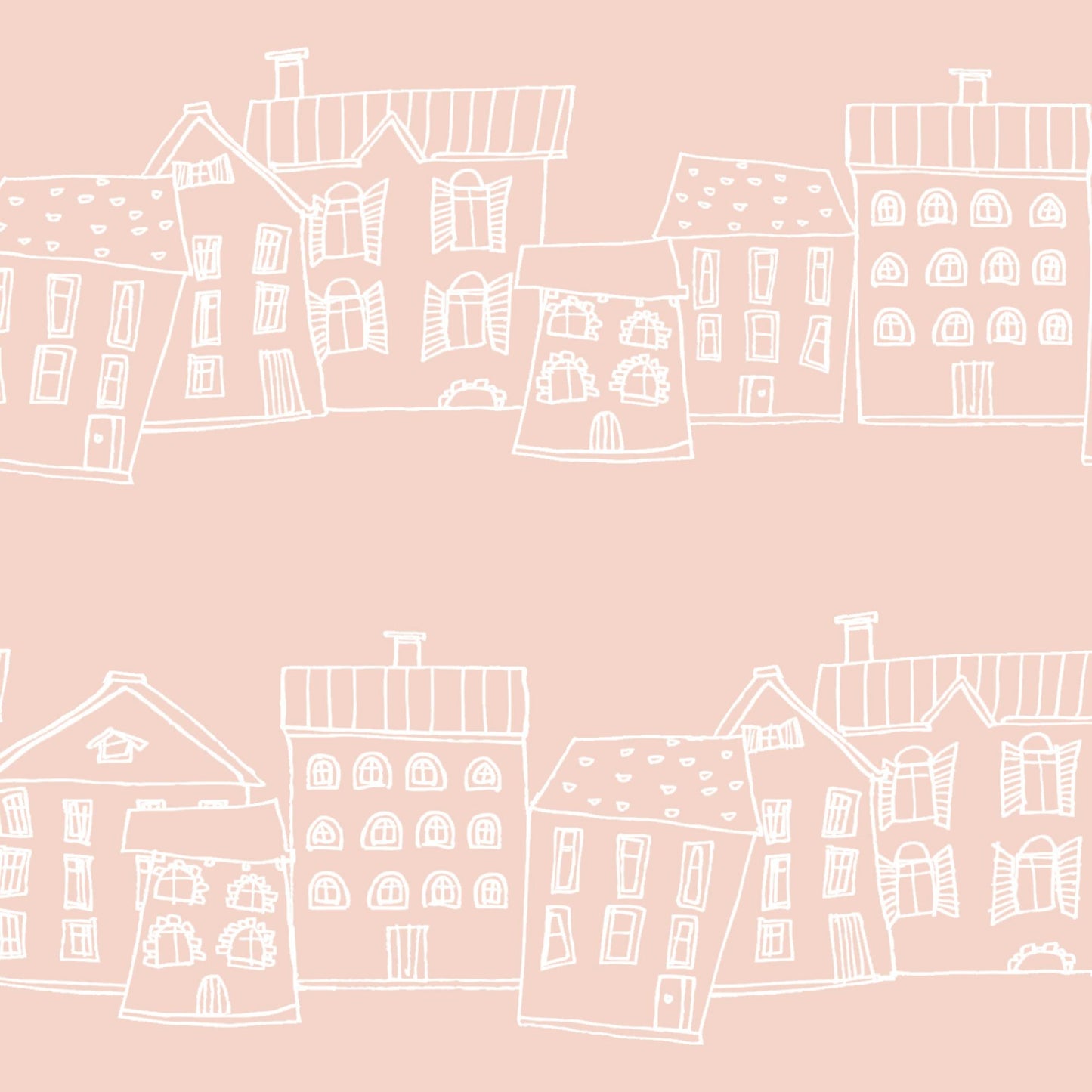 Pastel Houses Wallpaper
