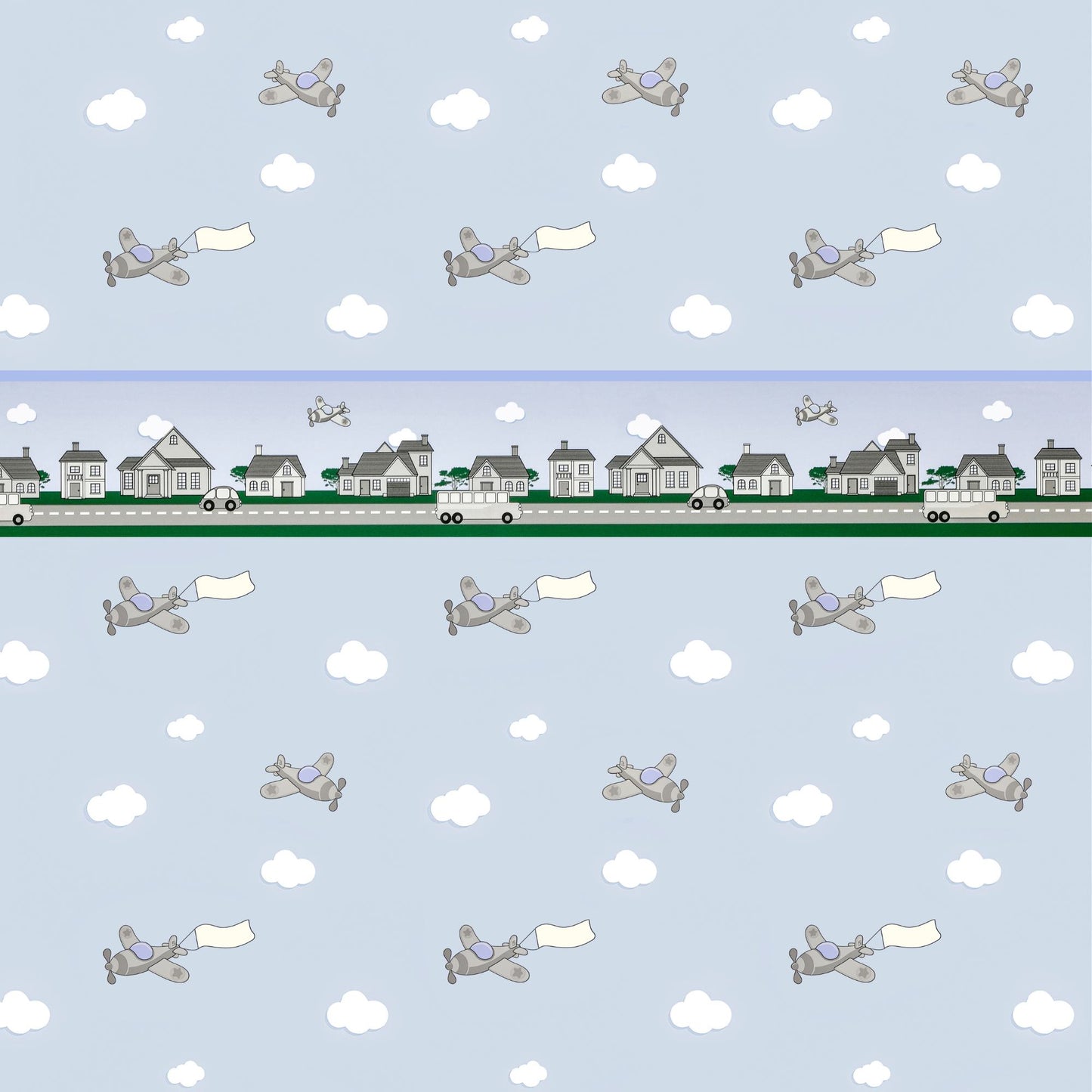 Planes Border Wallpaper