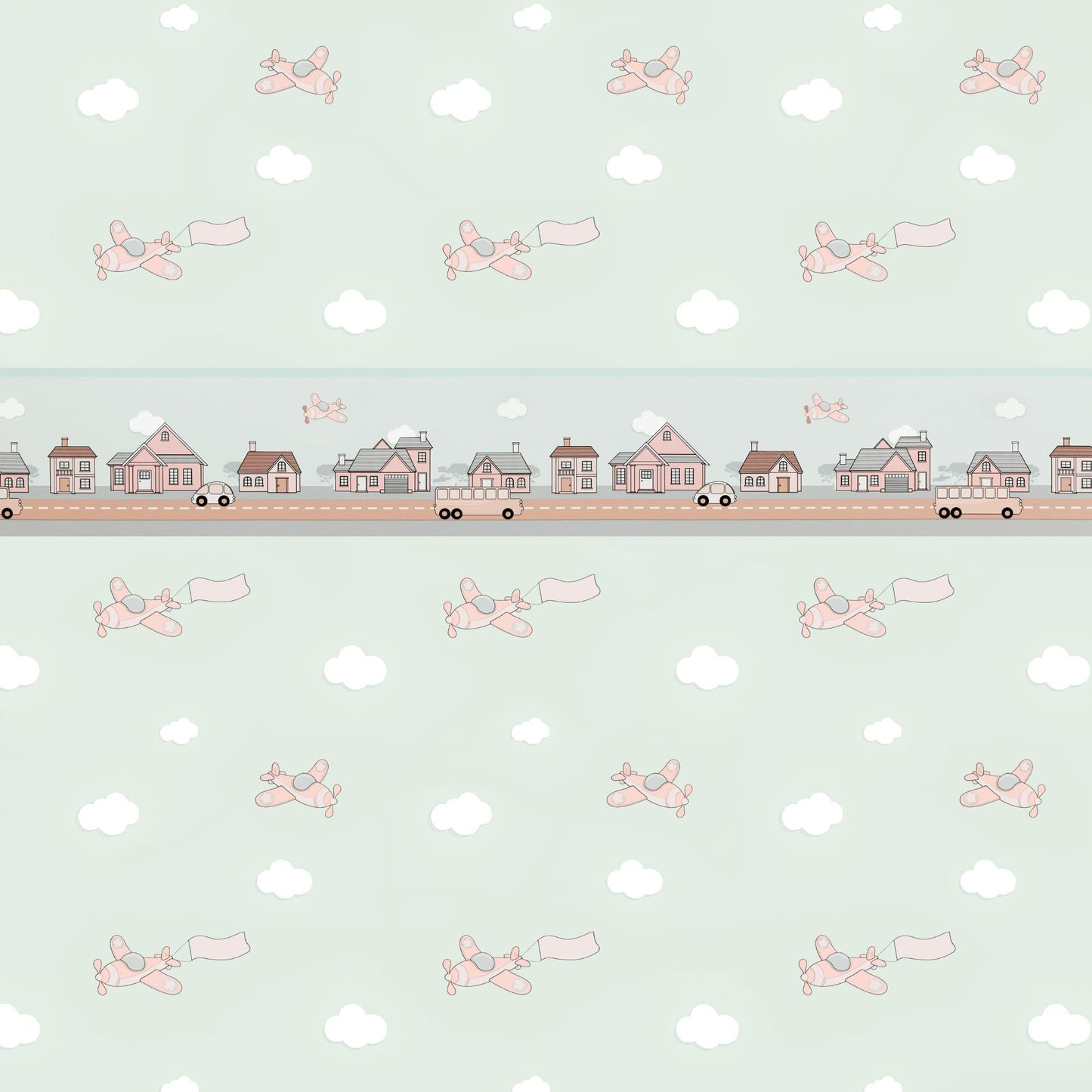 Planes Border Wallpaper