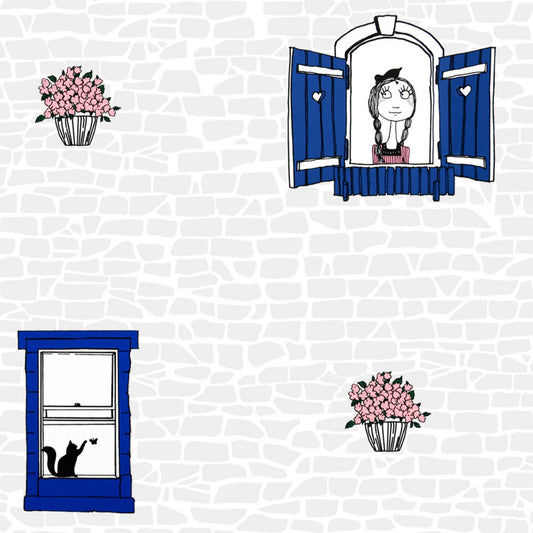 Girl in the Window Wallpaper