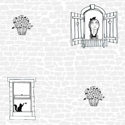 Girl in the Window Wallpaper
