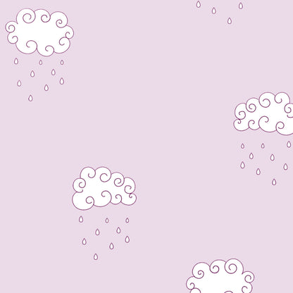 Curly Clouds Wallpaper