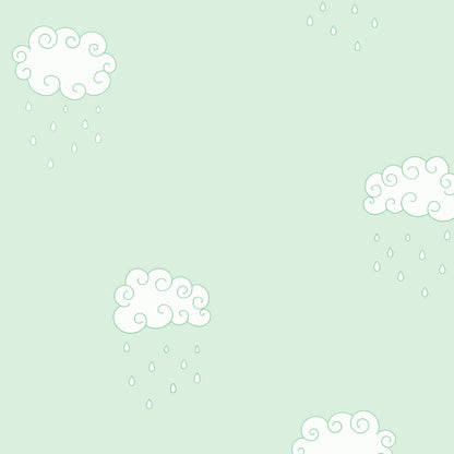 Curly Clouds Wallpaper