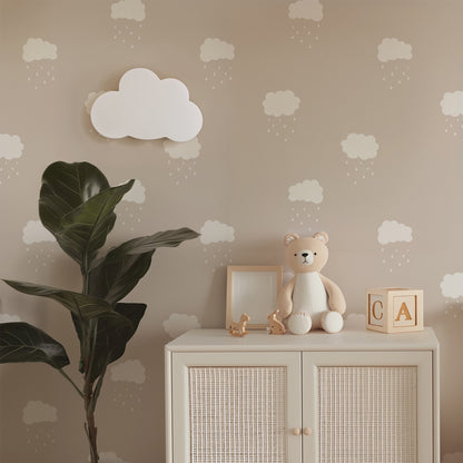 Puffy Clouds Wallpaper
