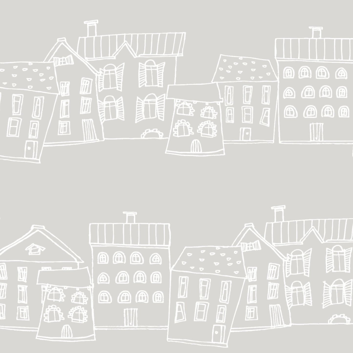 Pastel Houses Wallpaper