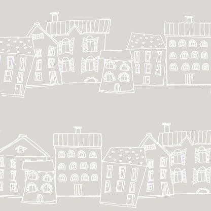 Pastel Houses Wallpaper