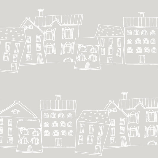 Pastel Houses Wallpaper
