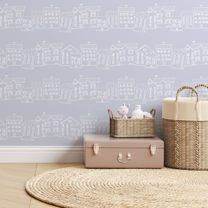 Pastel Houses Wallpaper