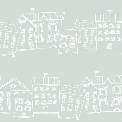 Pastel Houses Wallpaper