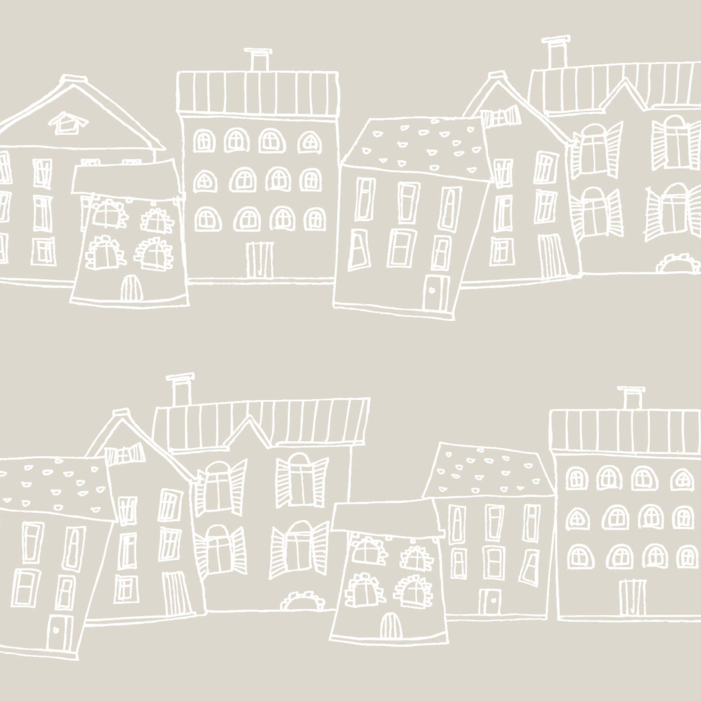 Pastel Houses Wallpaper