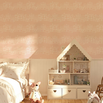 Pastel Houses Wallpaper
