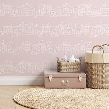 Pastel Houses Wallpaper