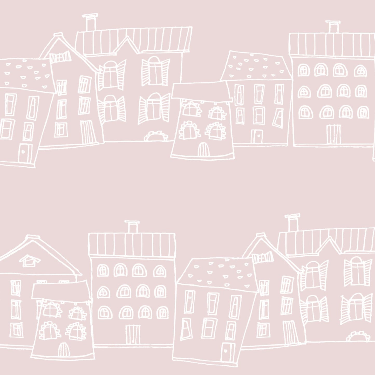 Pastel Houses Wallpaper