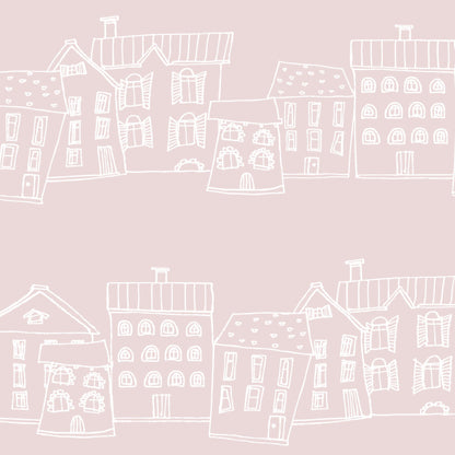 Pastel Houses Wallpaper