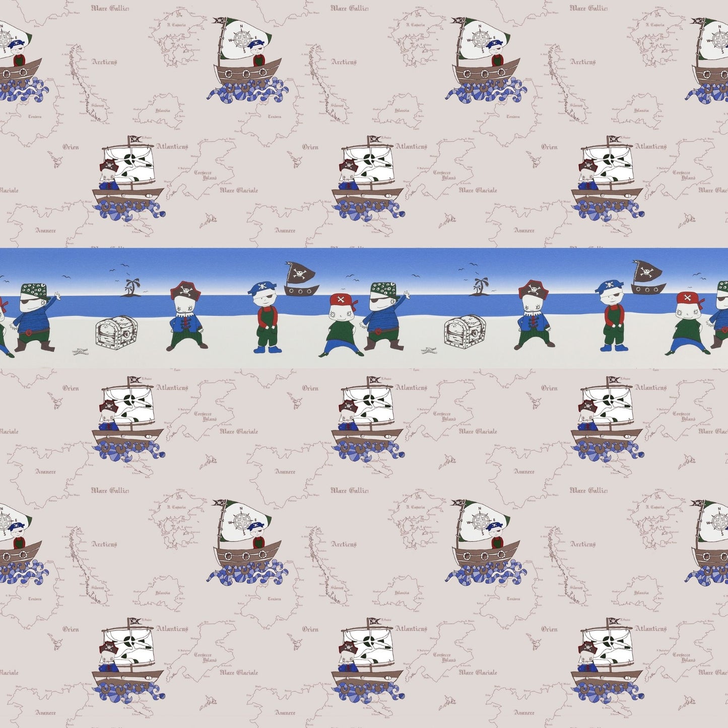 Samir's Pirates Border Wallpaper